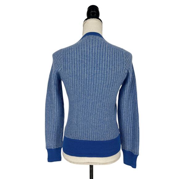&Isla Cashmere V-Neck Striped Sweater - Picture 8 of 9